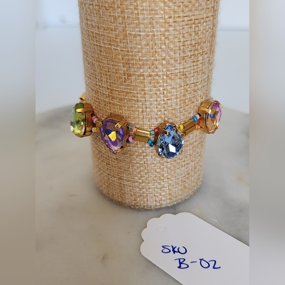 Elegant Multi-Color Bracelet Princess Crystal Style - Picture 10 of 13
